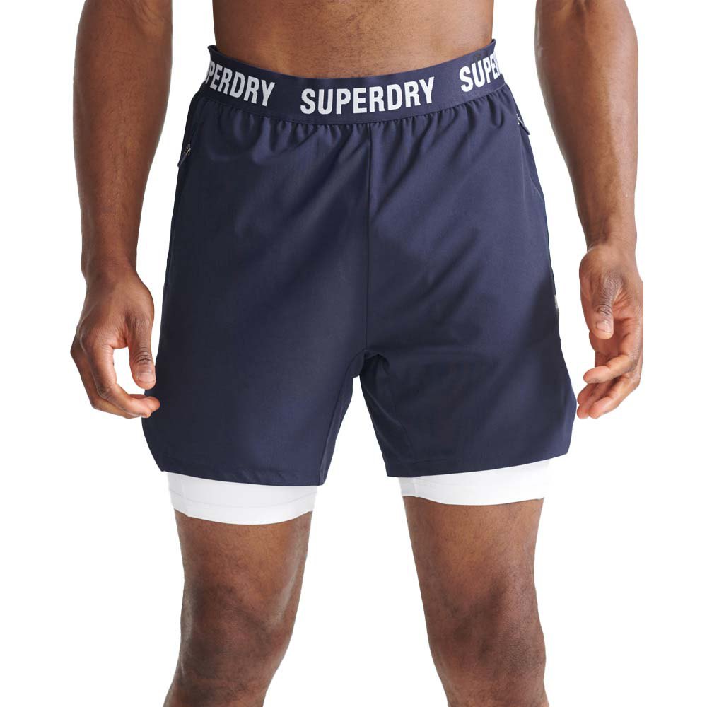 Superdry Uomo Sport & Swimwear Abbigliamento sportivo Shorts sportivi Sport Pantaloncini ibridi Train 