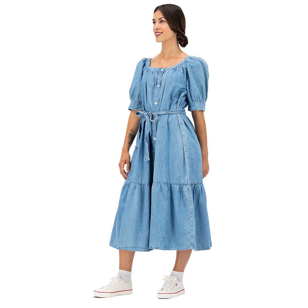 More & More Babydoll-jurk blauw casual uitstraling Mode Jurken Babydoll-jurken 
