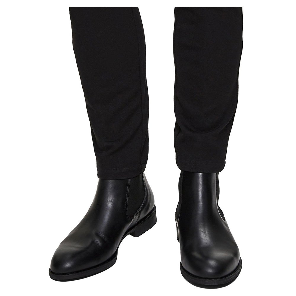 Mens Clarks Tilden Zip Black Leather Smart Zip Up Chelsea Style Boots 