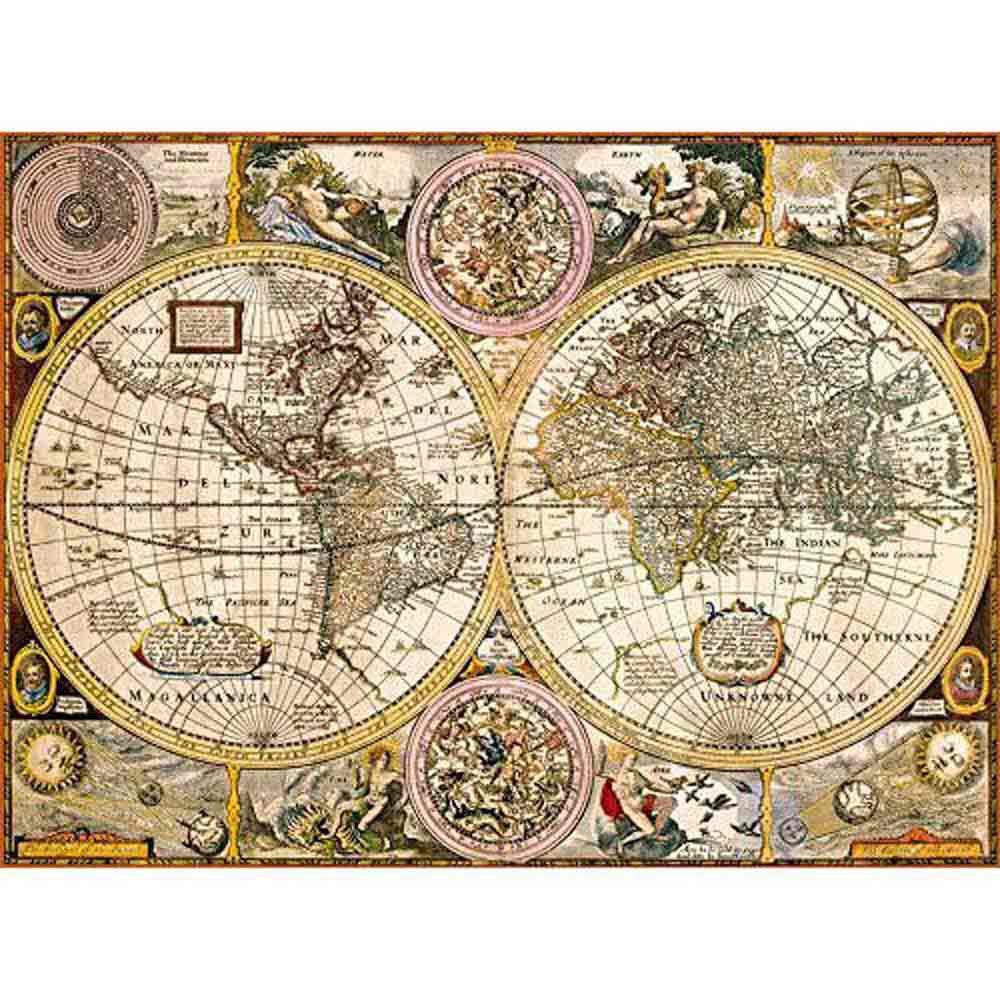 exegesis Rooster wake up Clementoni Ancient Map Puzzle 3000 Pieces Multicolor | Kidinn
