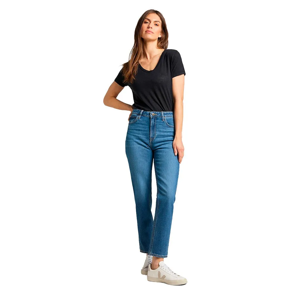 Lee Damen Carol Jeans – Regular Straight Passform Aus Baumwolle Und Lyocell