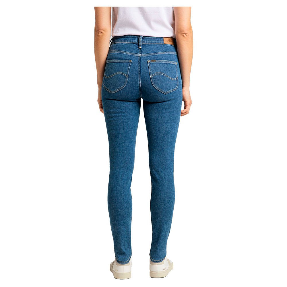 Scarlett High JeansLee Jeans in Denim di colore Blu Donna Abbigliamento da Jeans da Jeans skinny 