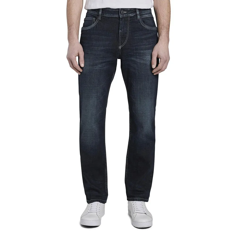 Tom Tailor Trad Relaxed Jeans Jeans Used Dark Stone Blue Denim Herren 1013423 10120 A3235583