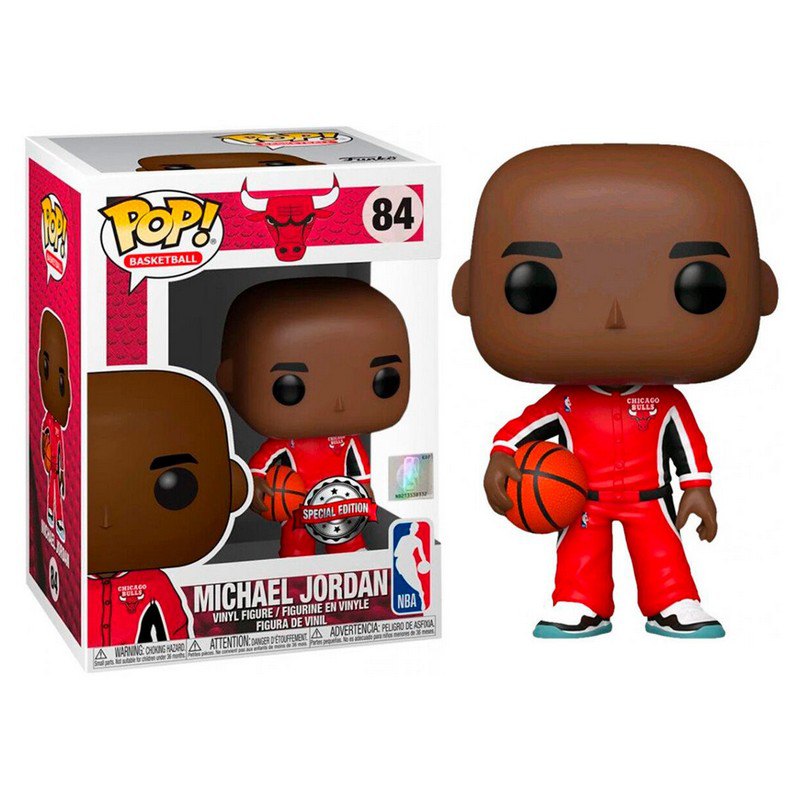 POP Bulls Michael Jordan Red Warm Ups Exclusive Goalinn