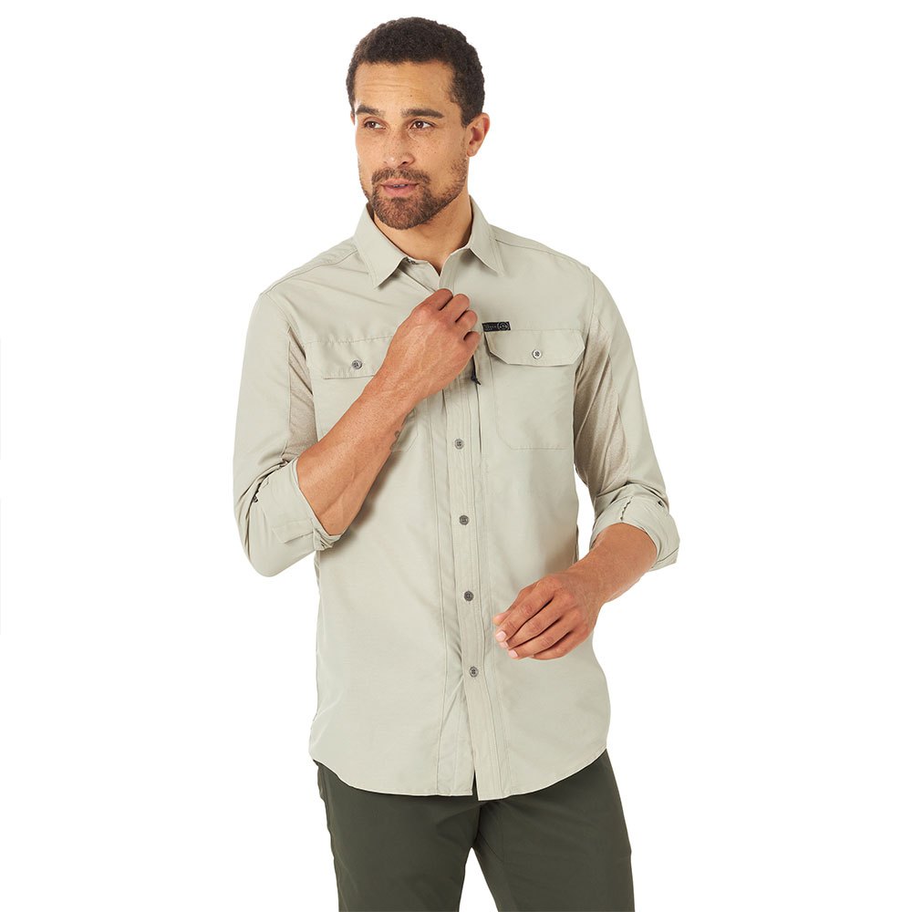 wrangler-mixed-material-long-sleeve-shirt