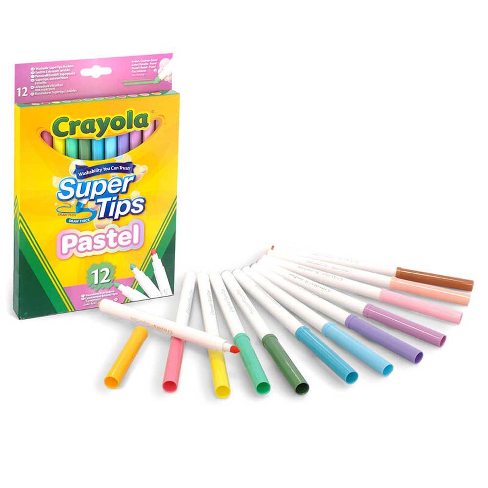 16 matite di cera glitterata Zaino School Pack Kit con 12 pennarelli lavabili Visita lo Store di CRAYOLACrayola 6 penne inchiostro gel lucido 3 anni 12 matite colorate 