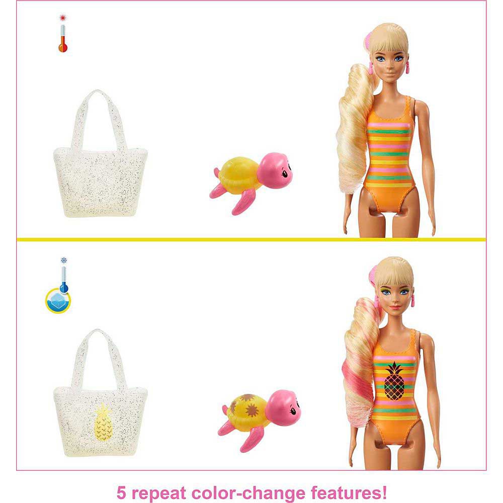 Barbie Color Reveal With Pineapple Foam