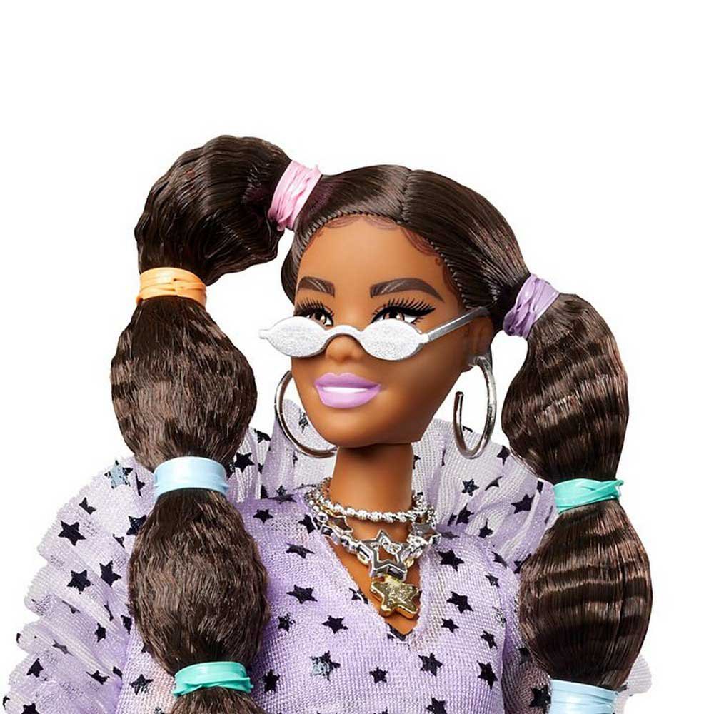 Barbie Extra Gearticuleerde Afrikaanse Amerikaan Met Bellenvlechten
