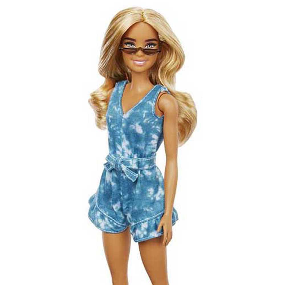 pint sko ærme Barbie Fashionista Blonde With Tie-Dye Jumpsuit And Toy Fashion Accessories  Multicolor| Kidinn