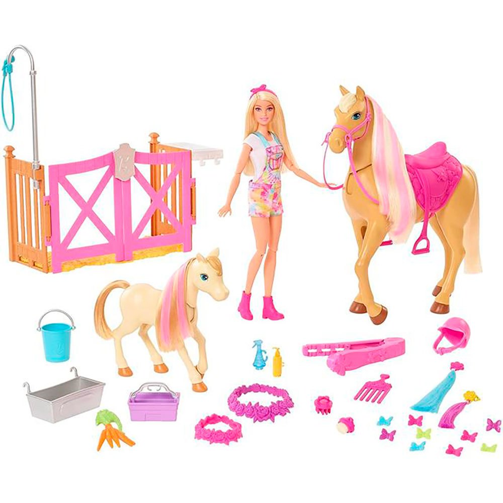 Barbie Doll & Horse Playset Blonde Hair With Riding Accessories FXH13 Gift for sale online 