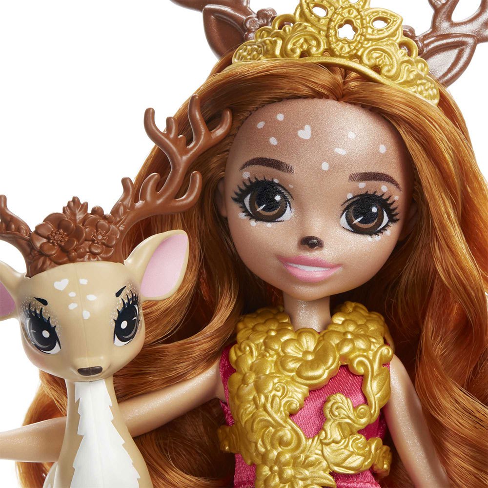 Enchantimals Queen Dalilah And Stepper Deer Doll With Jointed Fawn Toy Mascot