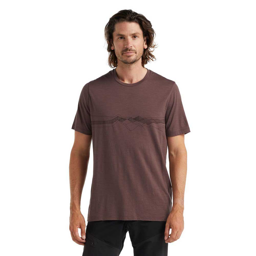 Icebreaker Tech Lite II Peak Patterns Merino Short Sleeve T-Shirt