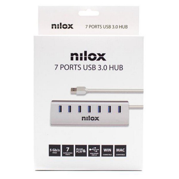 Nilox HUB NX7HUB30 USB 3.0 7 Satamat