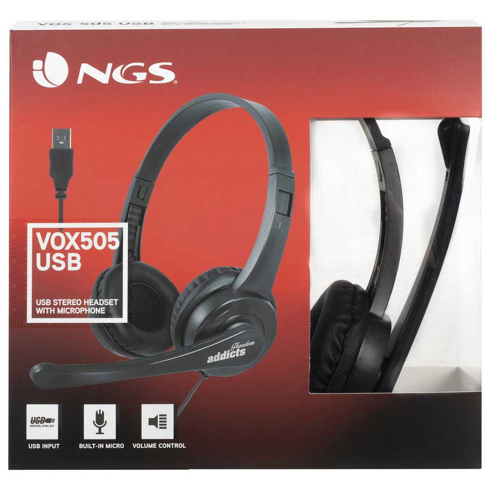 NGS VOX505USB Hodetelefoner med mikrofon