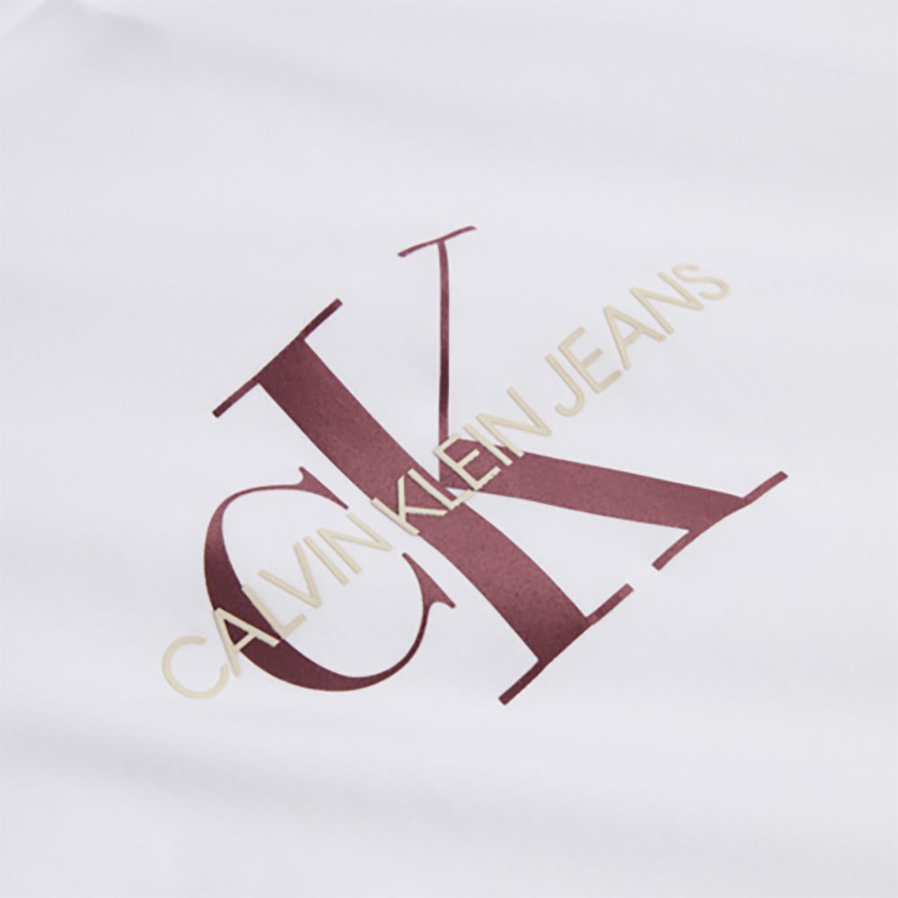 Calvin klein jeans Mid Scale Monogram Koszulka z krótkim rękawem