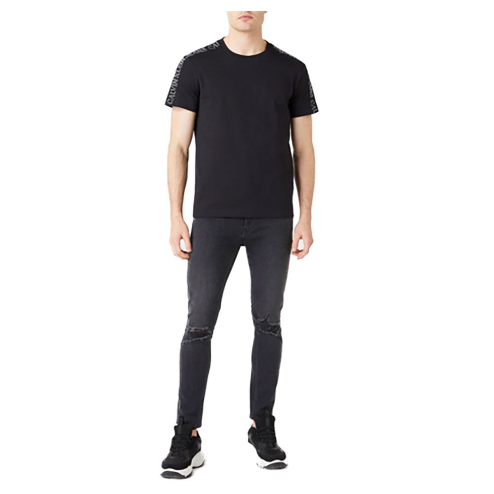 Calvin klein jeans Shadow Shoulder Tape T-shirt met korte mouwen