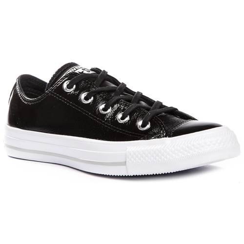 Converse Chuck Taylor All Star Crinkled Patent Leather Shoes Black| Dressinn