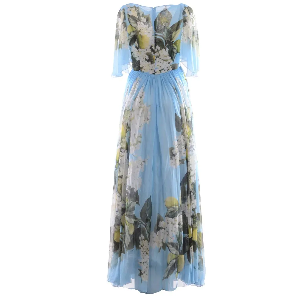 Robe Dolce & Gabbana Neuve - Taille 40 - Imprimé Floral - Toile Et Viscose - Imperméable