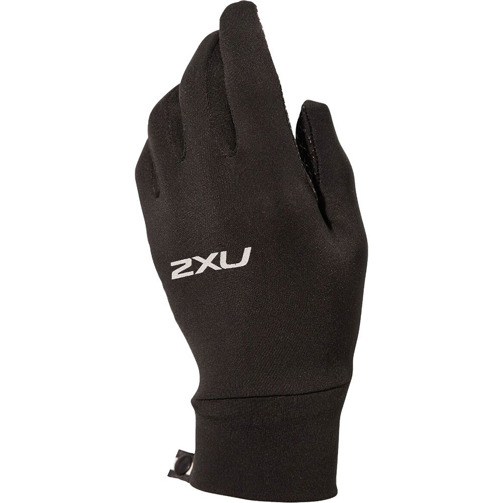 2XU Unisex Run Handschuhe Schwarz Sport Laufen Wärmend Atmungsaktiv Leicht 