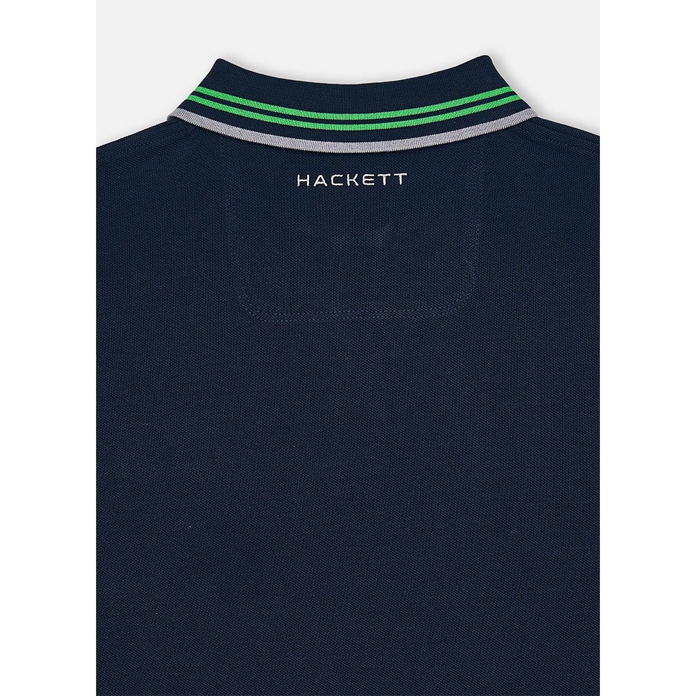 Hackett Polo à Manches Longues Amr Jacquard Tipped