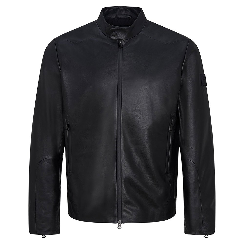 Buy Men Navy Moto Leather Jacket for Men Online |