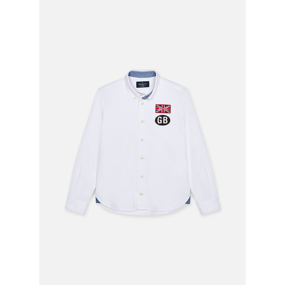 hackett-chemise-a-manches-longues-pour-garcon-gb-white-oxford