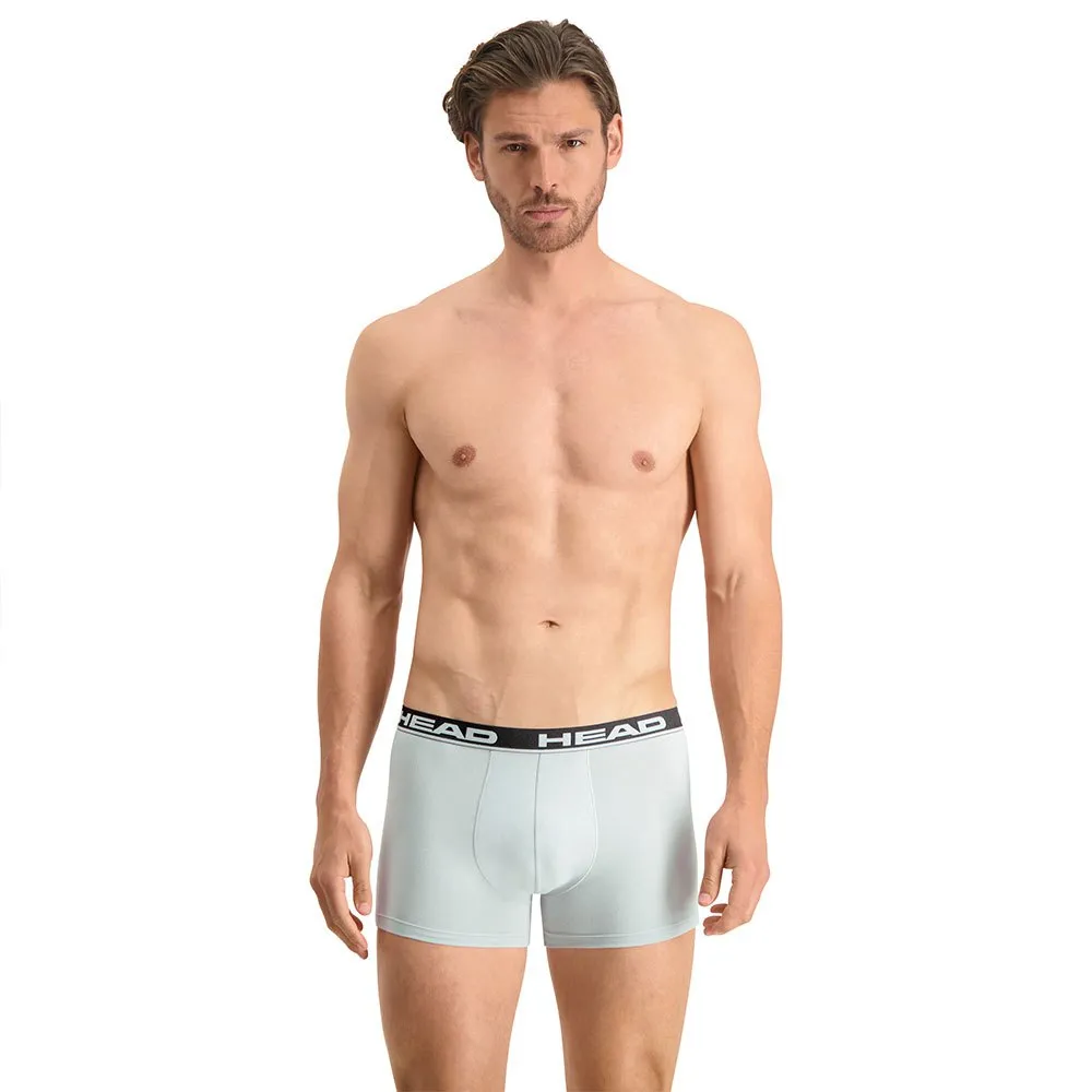 HEAD Herren Basic Boxer (2er Pack) – Aus Weicher Baumwolle Mit 4-Wege-Stretch, Bequemer Bund