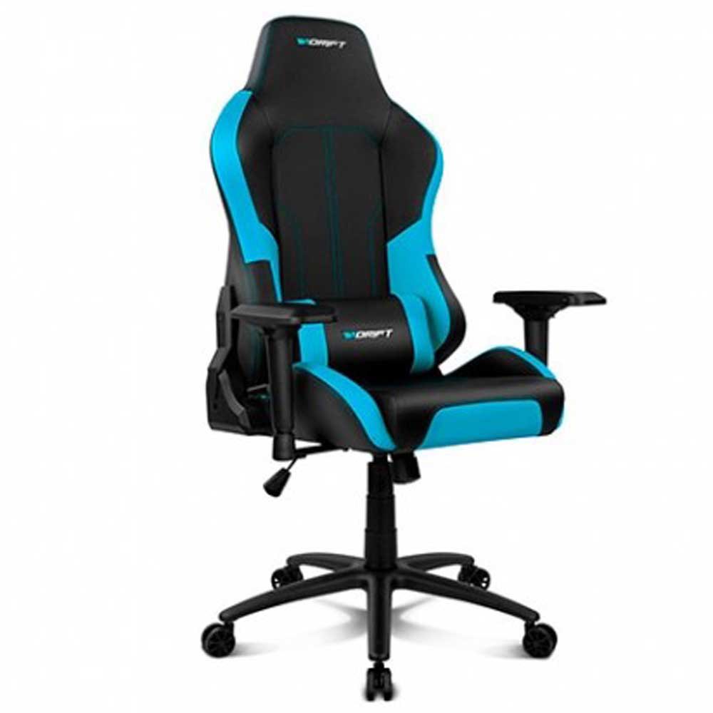 DRIFT Gaming Chair -DR250B- Sedia da gioco similpelle schienale reclinabile braccioli regolabili nera altezza regolabile professionale 