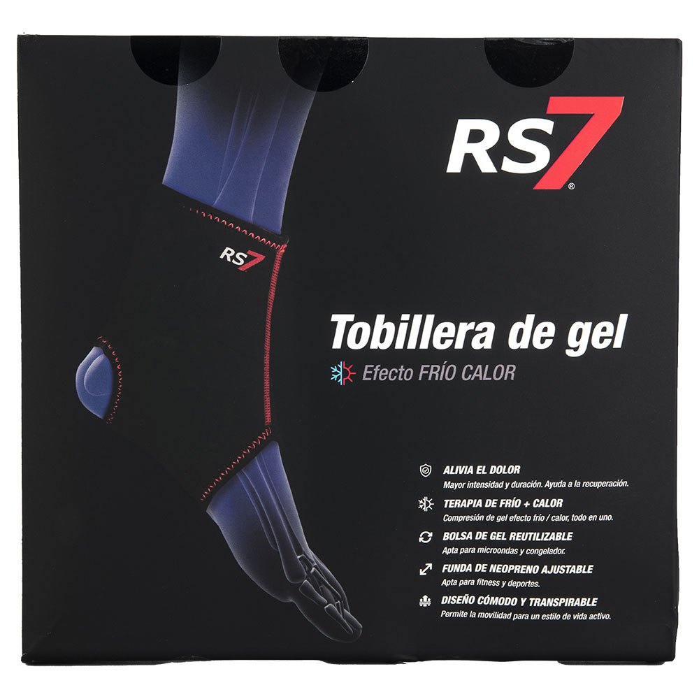 RS7 Tornozelo E Pé Proteção Preto Neoprene Gel Pack