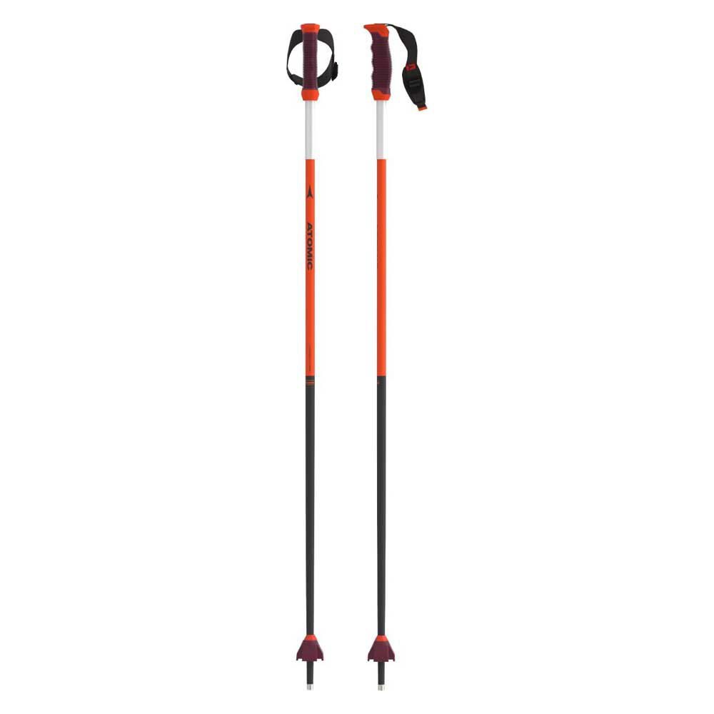 Aluminium Atomic 1 Pair of Racing Ski Poles Redster Red/Black 120 cm 