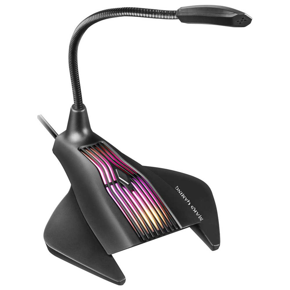 Schwarz Gaming-Mikrofon USB RGB Win/Mac/PS4 Flexibel MARSGAMING MMIC Mute 