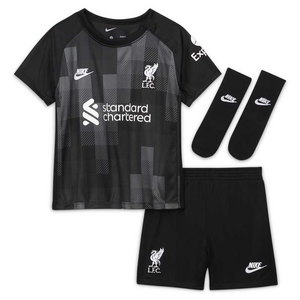 Juicio radical Pulido Nike Liverpool FC Baby Kit 20/21 Set Black | Goalinn