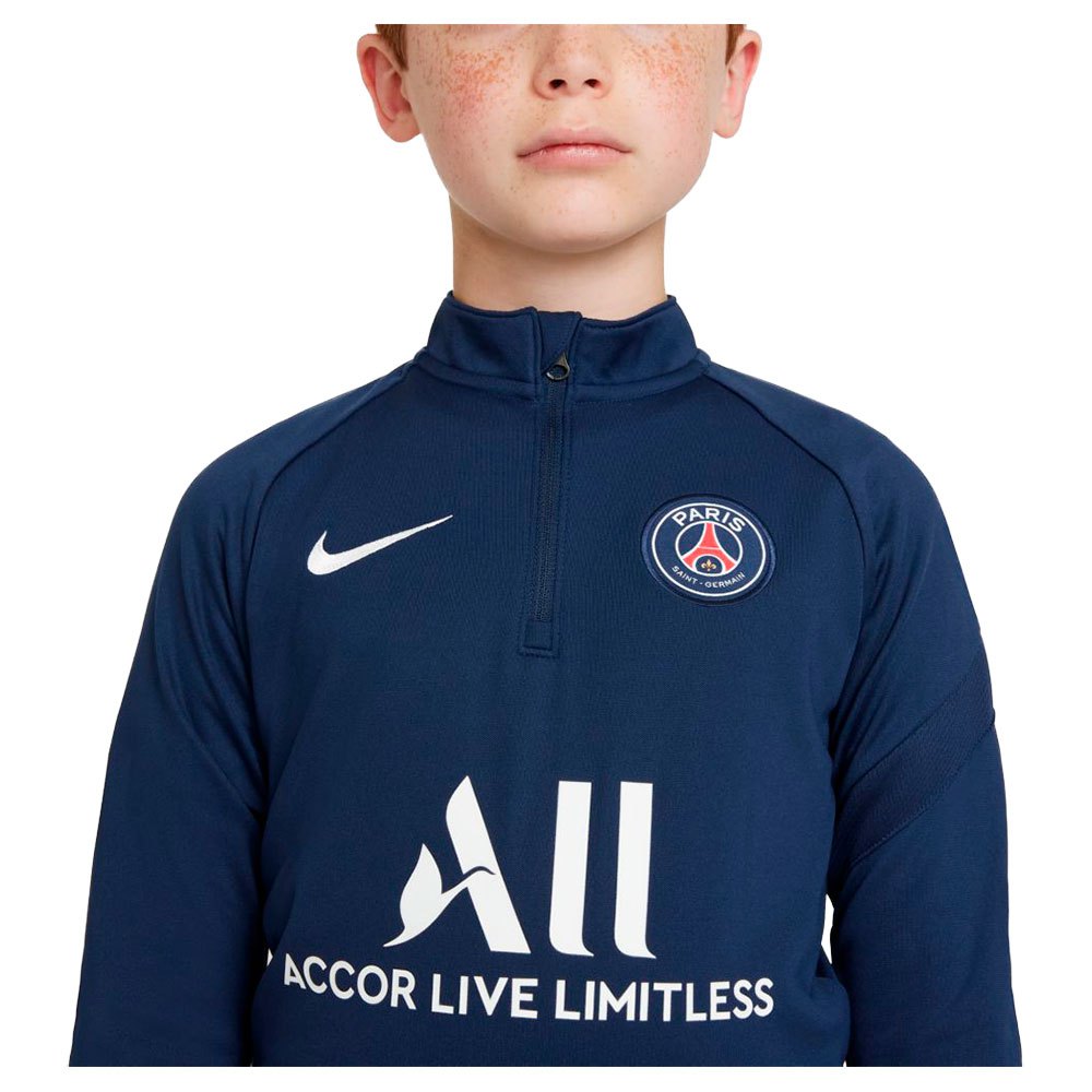 siesta público puntada Nike Camiseta Manga Larga Paris Saint Germain Dril Top 21/22 Junior Azul|  Goalinn