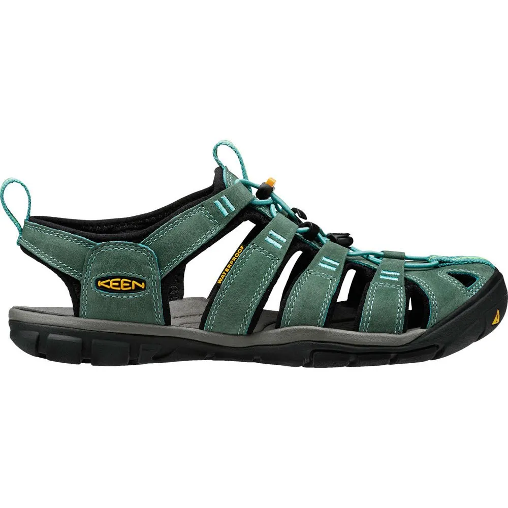 Keen Clearwater Leather Cnx サンダル 緑 | Trekkinn