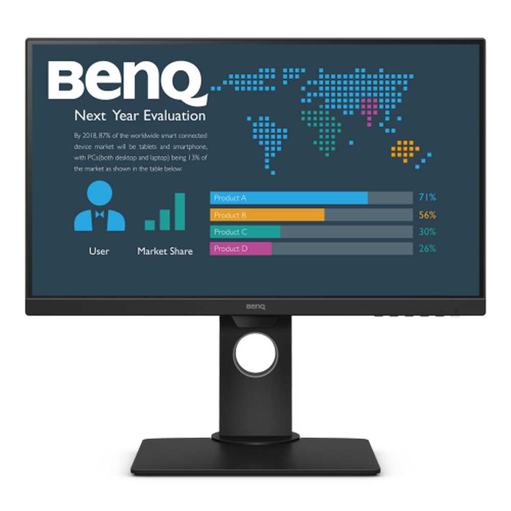 BenQ Benq Monitor PC 22.5 Pollici Full HD HDMI DisplayPort DVI 9H.LHMLA.TBE 