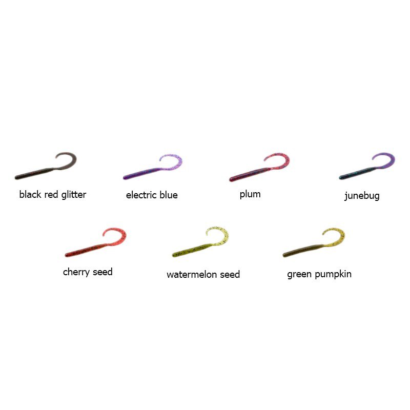 Zoom bait Leurre Souple Curly Tail Worms 102 Mm