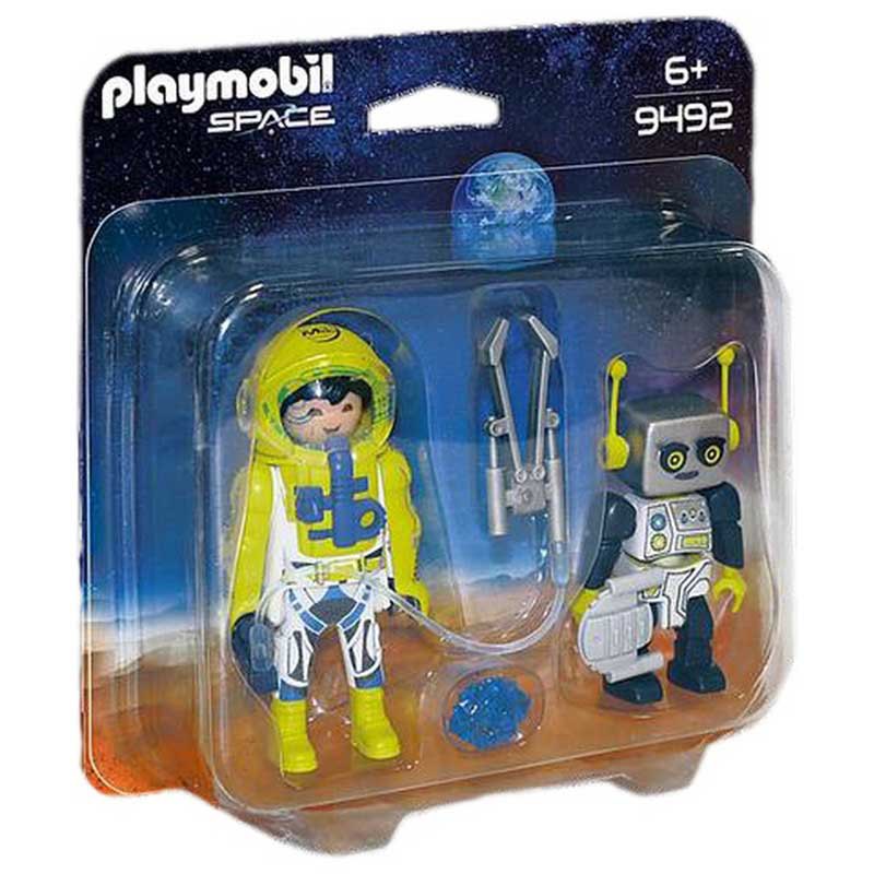 9492 Playmobil Duo Pack Astronaut und Roboter 
