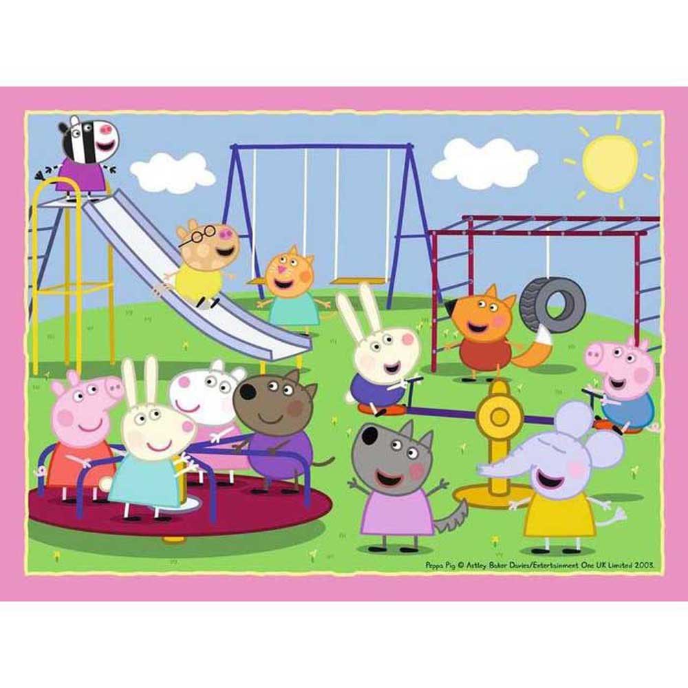 Ranvensburger Peppa Pig Jigsaw Puzzle Kids Play 4 In A Box Fun Days Out 3 Years+ 