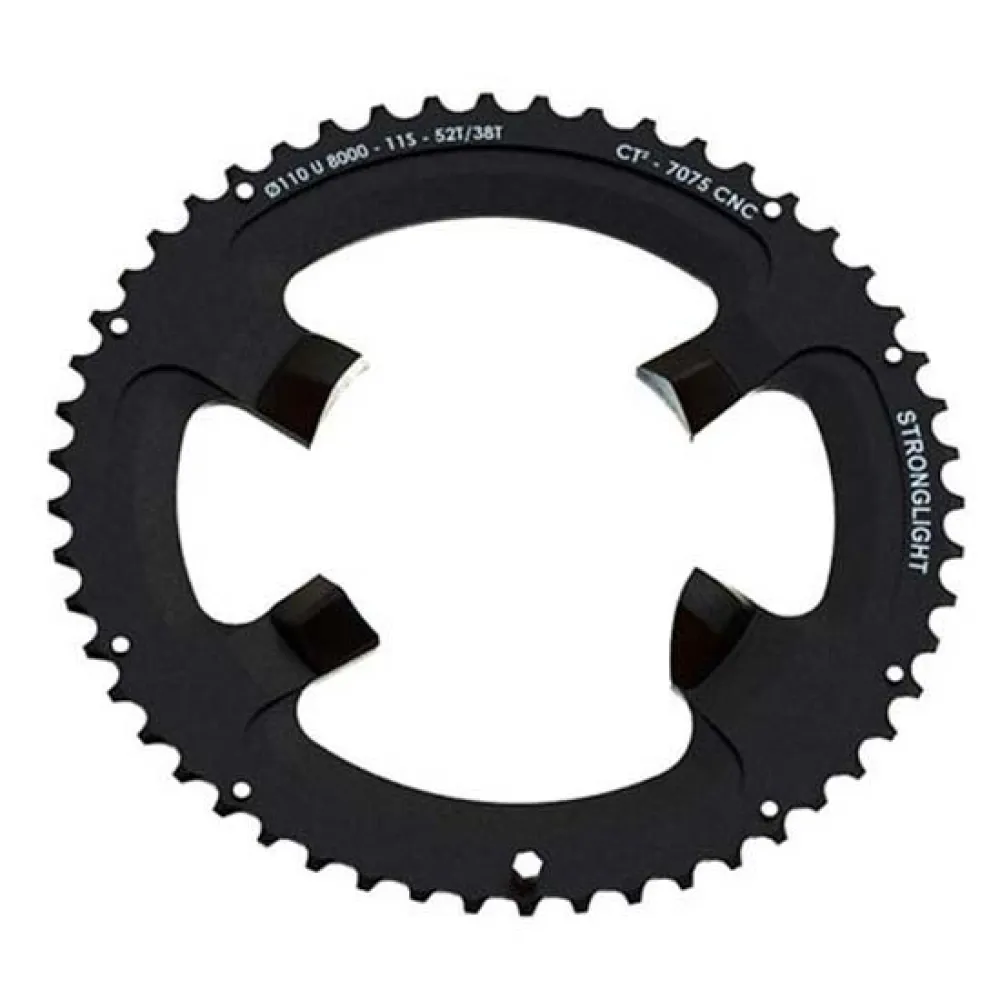 Stronglight Shimano 110 BCD 51t chainring, Black | Bikeinn