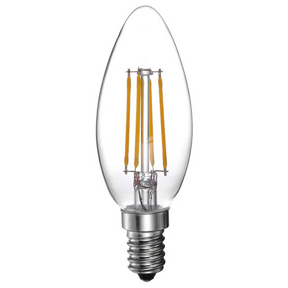 taske tyran højdepunkt Edm LED Filament Candle Bulb E14 4W 550 Lumens 3200K Clear| Bricoinn