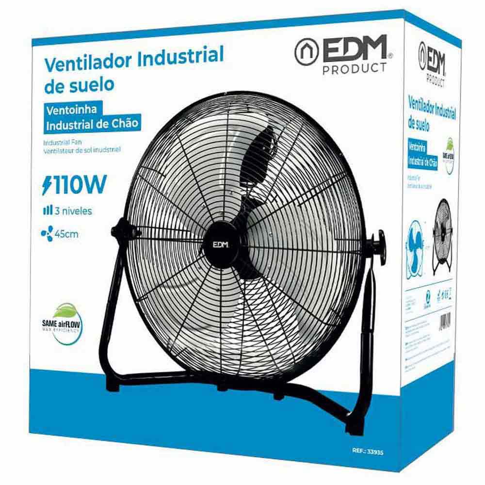 Edm 110W Industrial Floor Fan 45 cm