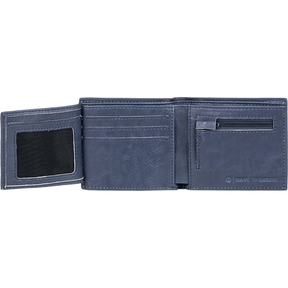 Element Wallet with CC Note and Coin Pockets ~ Daily rats blue 