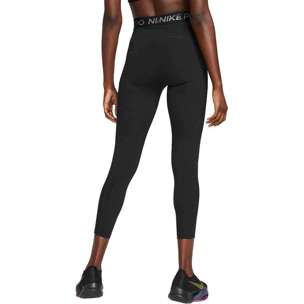 Nike Pro Dri Fit High-Rise 7/8 Shine Leggings Black