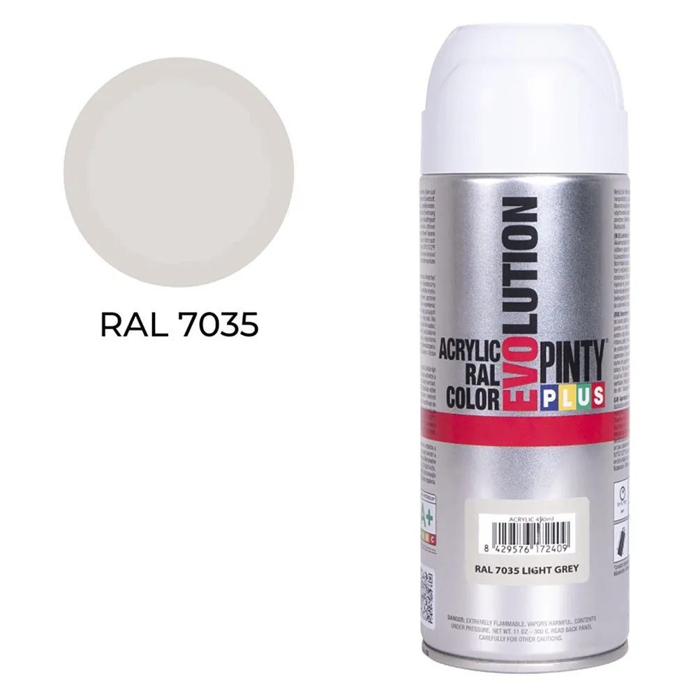 Pinty plus RAL 7035 400ml Spray Paint Grey Bricoinn