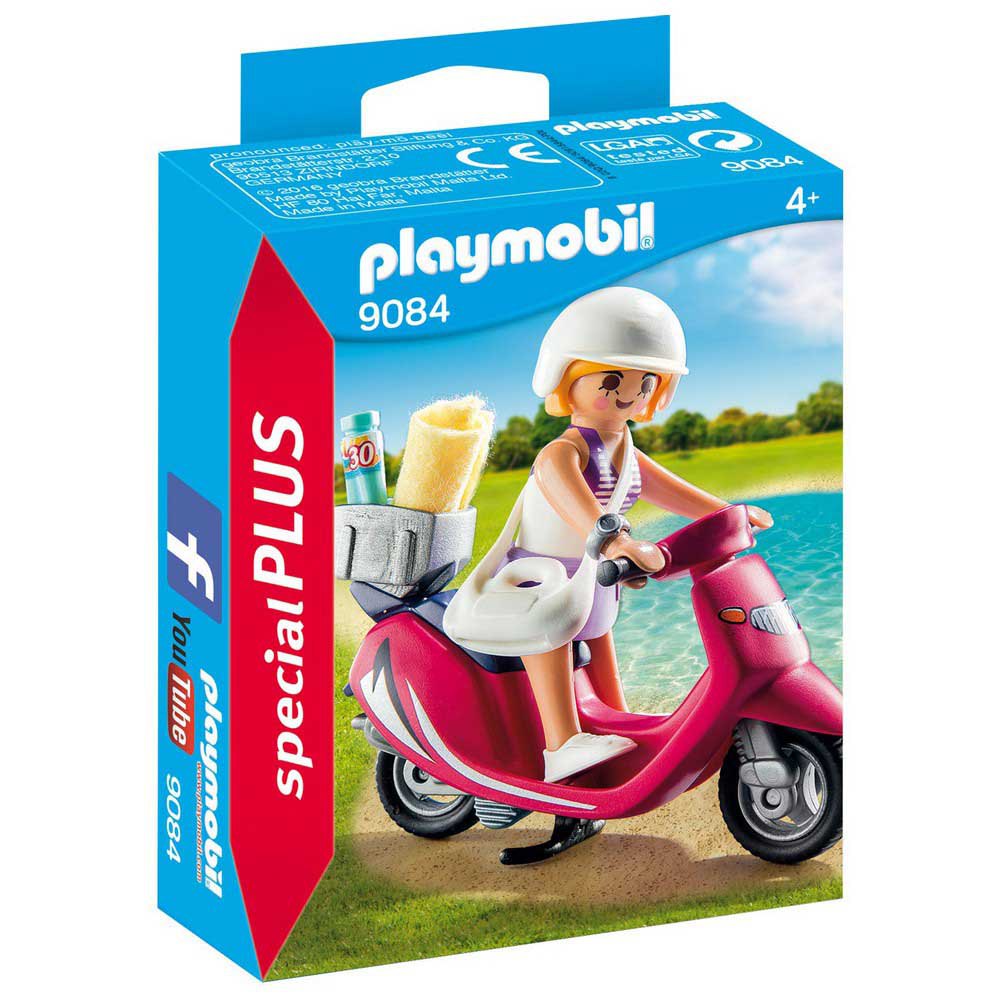 Playmobil Figura Mujer Con Scooter