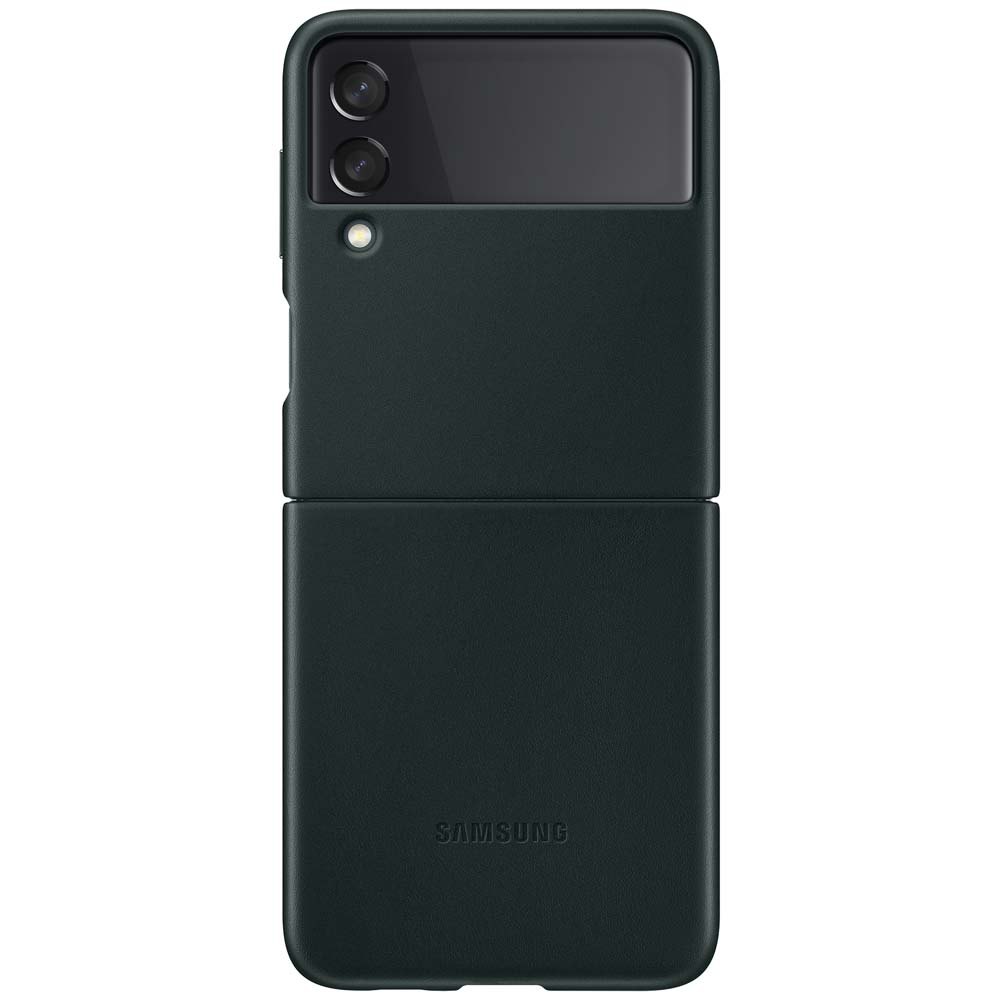 Samsung 사례 Leather Cover Galaxy Z Flip 3 녹색 | Dressinn