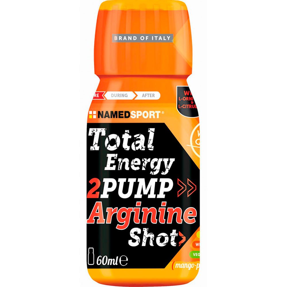 named-sport-energi-total-2-pumpe-arginin-skud-60ml-mango-og-peach-drikke