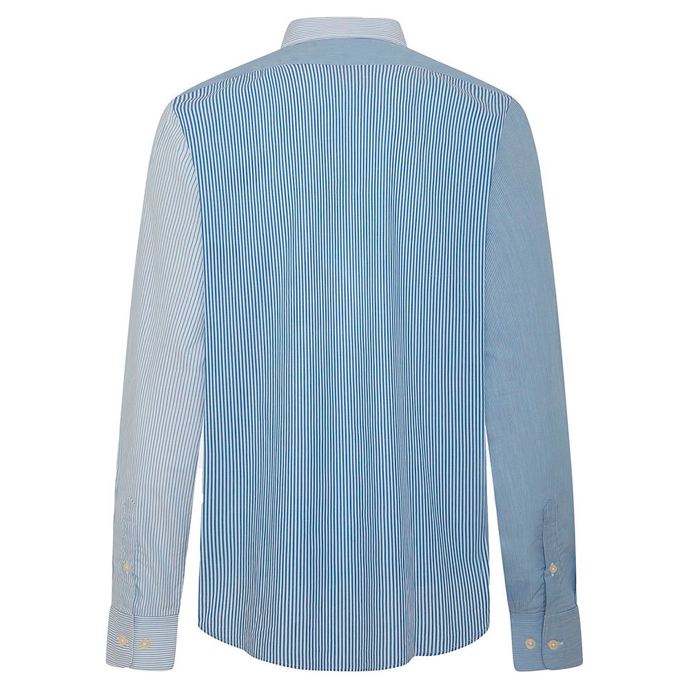 Façonnable Contemporary Massena Bengal Stripe Patch Langarm Hemd