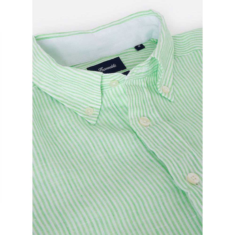 Façonnable Sportswear Club Button-Down Bengal Stripe 50 Long Sleeve Shirt