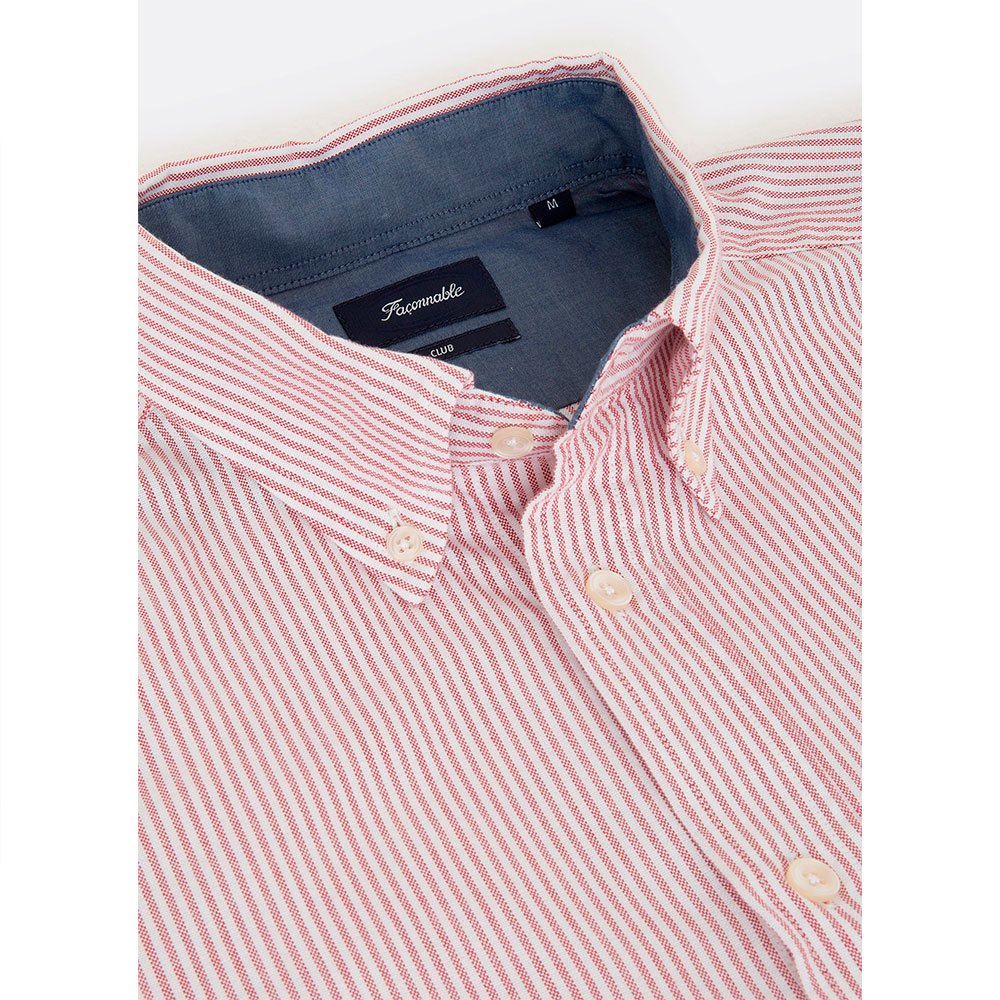 Façonnable Sportswear Club Button-Down Oxford Stripe 38 Shirt Met Lange Mouwen